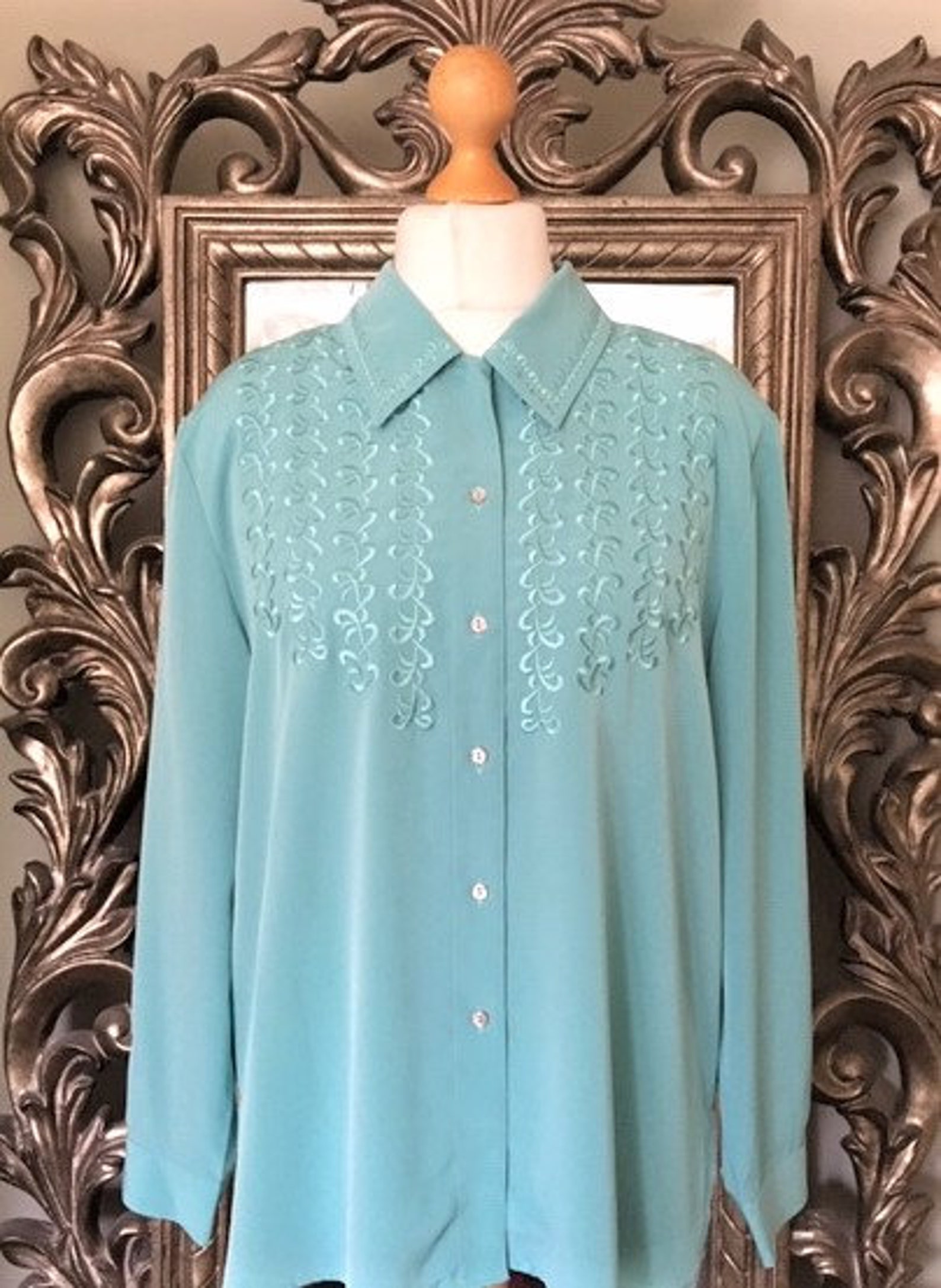 duck egg blue shirt