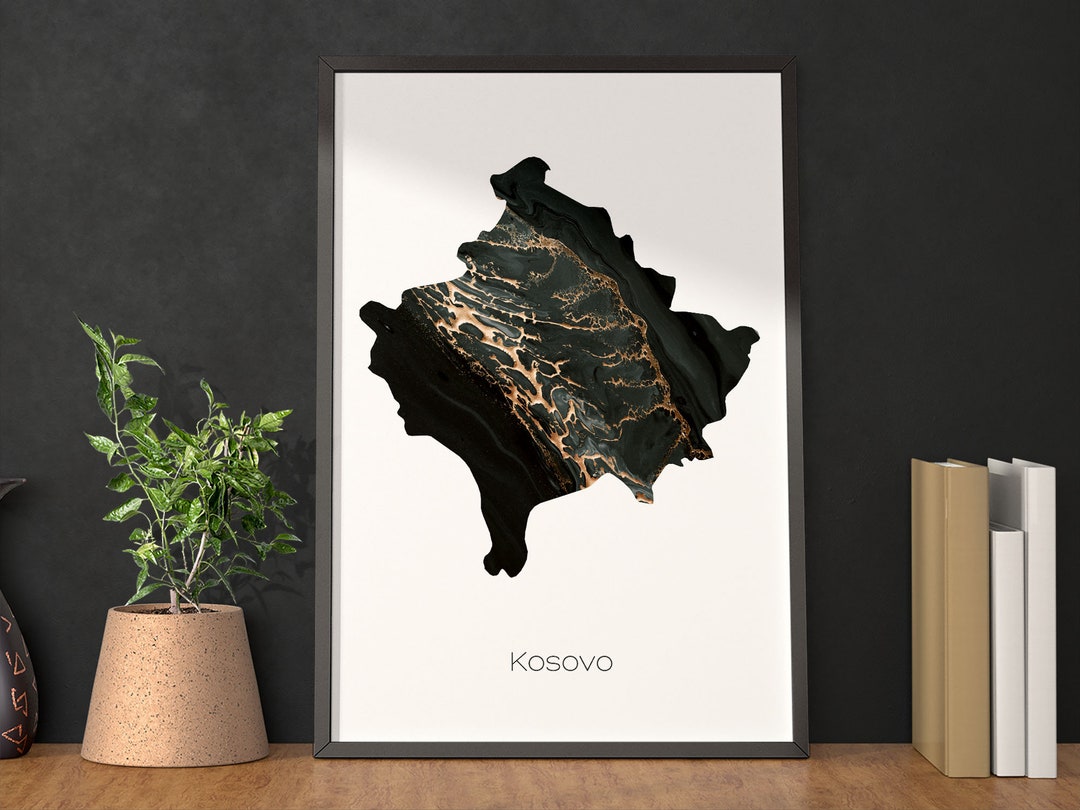 Kosovo Print Poster Kosovo Art Kosovo Travel Map Kosovo Print - Etsy