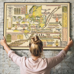 Genealogische, Chronologische und Geographische Karte - Geschichte der Antike von Adam bis Christus