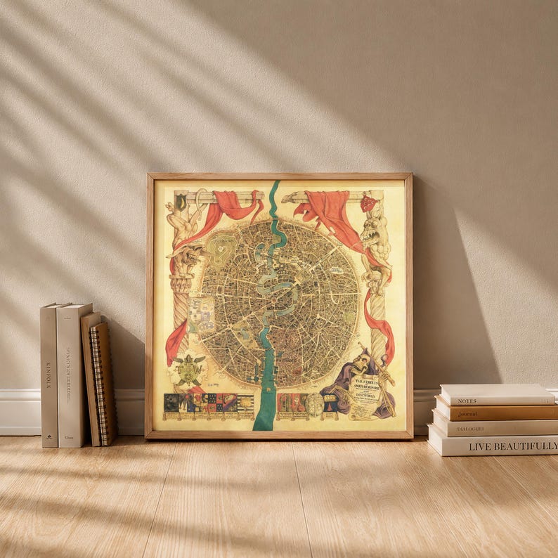 Discworld Map Print Ankh-morpork City Map Print Discworld Poster Fantasy Fiction Wall Art ...