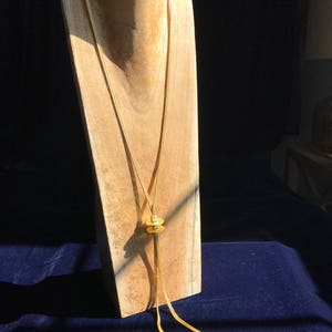 Elegant goldplated brass, handmade contemporary necklace chain lariat style