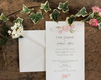 Partecipazioni Matrimonio Inviti Nozze Fatte A Mano Albero Etsy