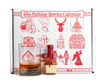 5 Pack Advent Calendar for Alcohol and Adults, Gift Booze 2021, Great White Elephant & Holiday Party Hostess Present,  Alcohol Not Included