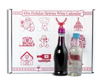 5 Pack of Advent Calendar for Alcohol and Adults | Gift Wine for Christmas | White Elephant & Holiday Party Present | Alcohol Not Included |