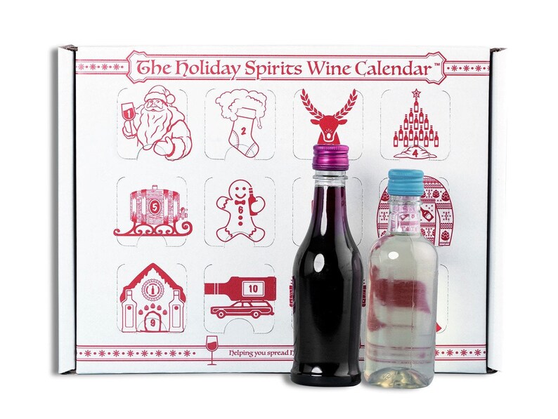 2 Pack of Advent Calendar for Alcohol and Adults Gift Wine for Christmas White Elephant & Holiday Party Present Alcohol Not Included image 1