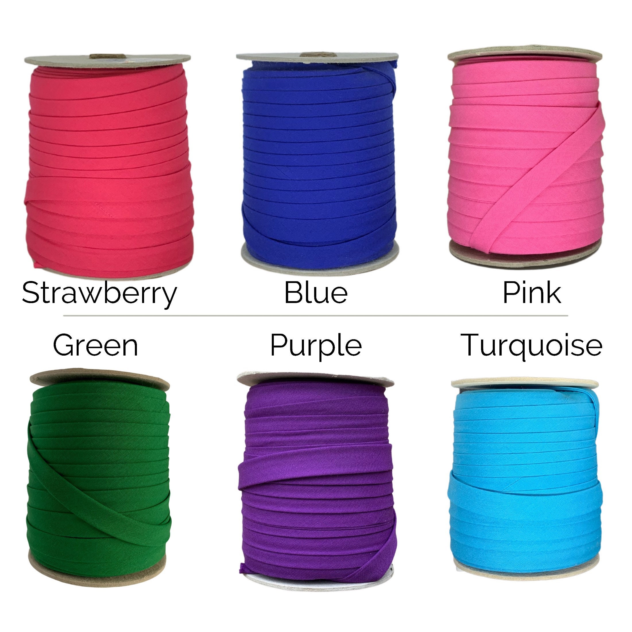 White 1/2 Double Fold Bias Tape by the Roll 13mm Seam Etsy