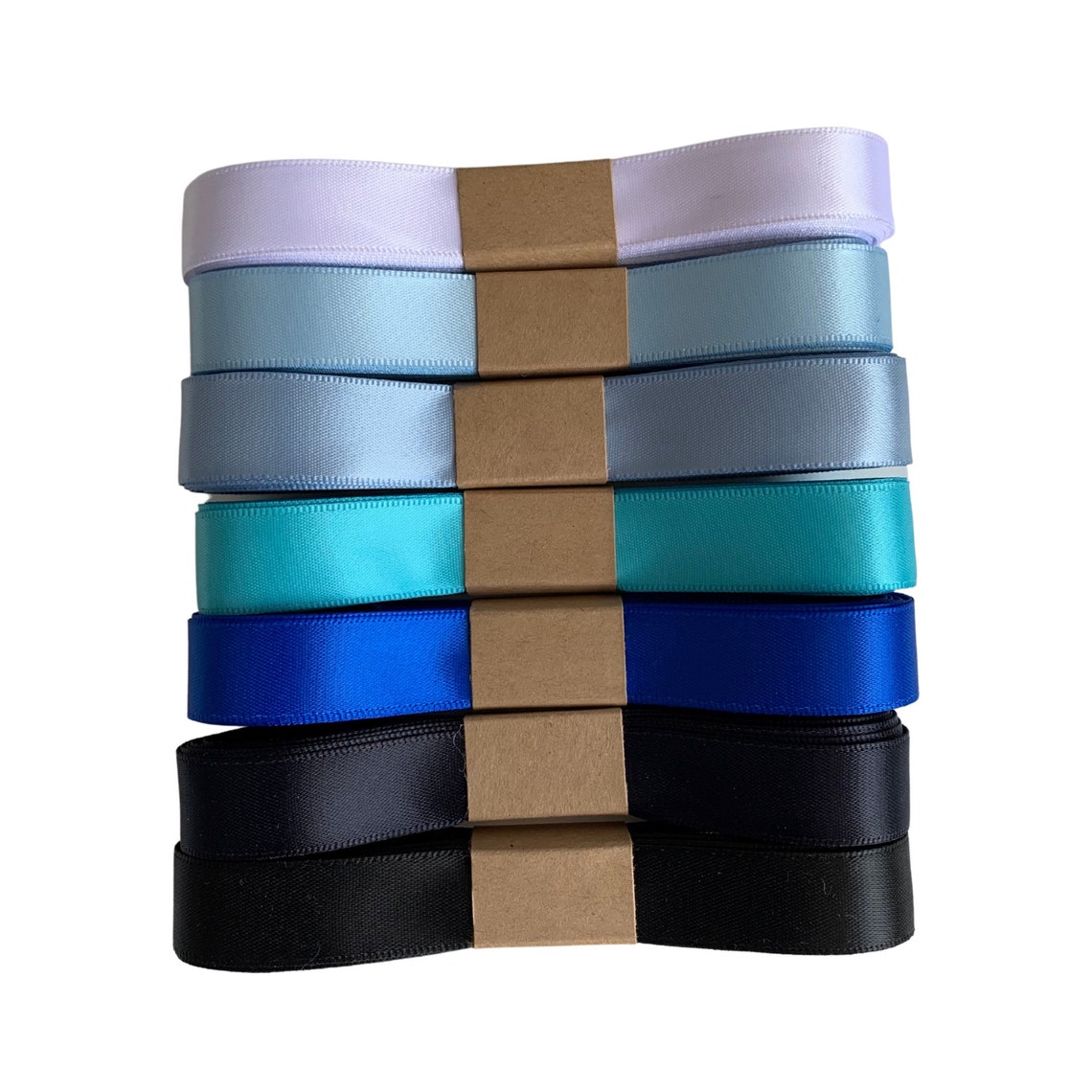 Shades of Blue Satin Ribbon 5/8 Premium Double Faced Etsy UK