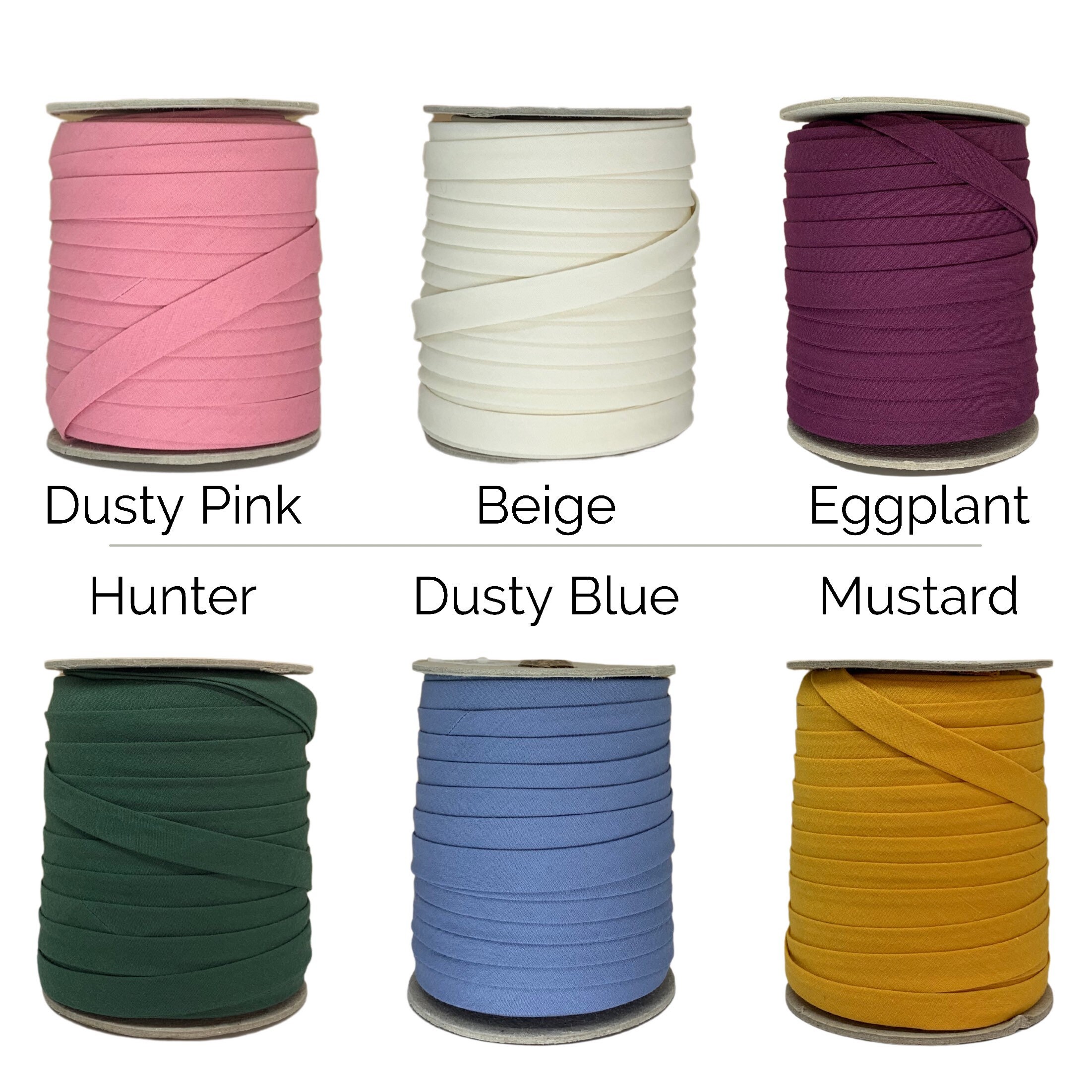 White 1/2 Double Fold Bias Tape by the Roll 13mm Seam Etsy