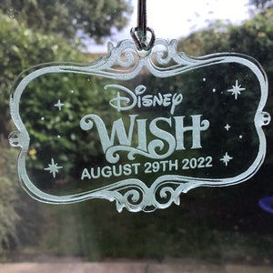 Disney Wish logo stateroom door plaque personalised