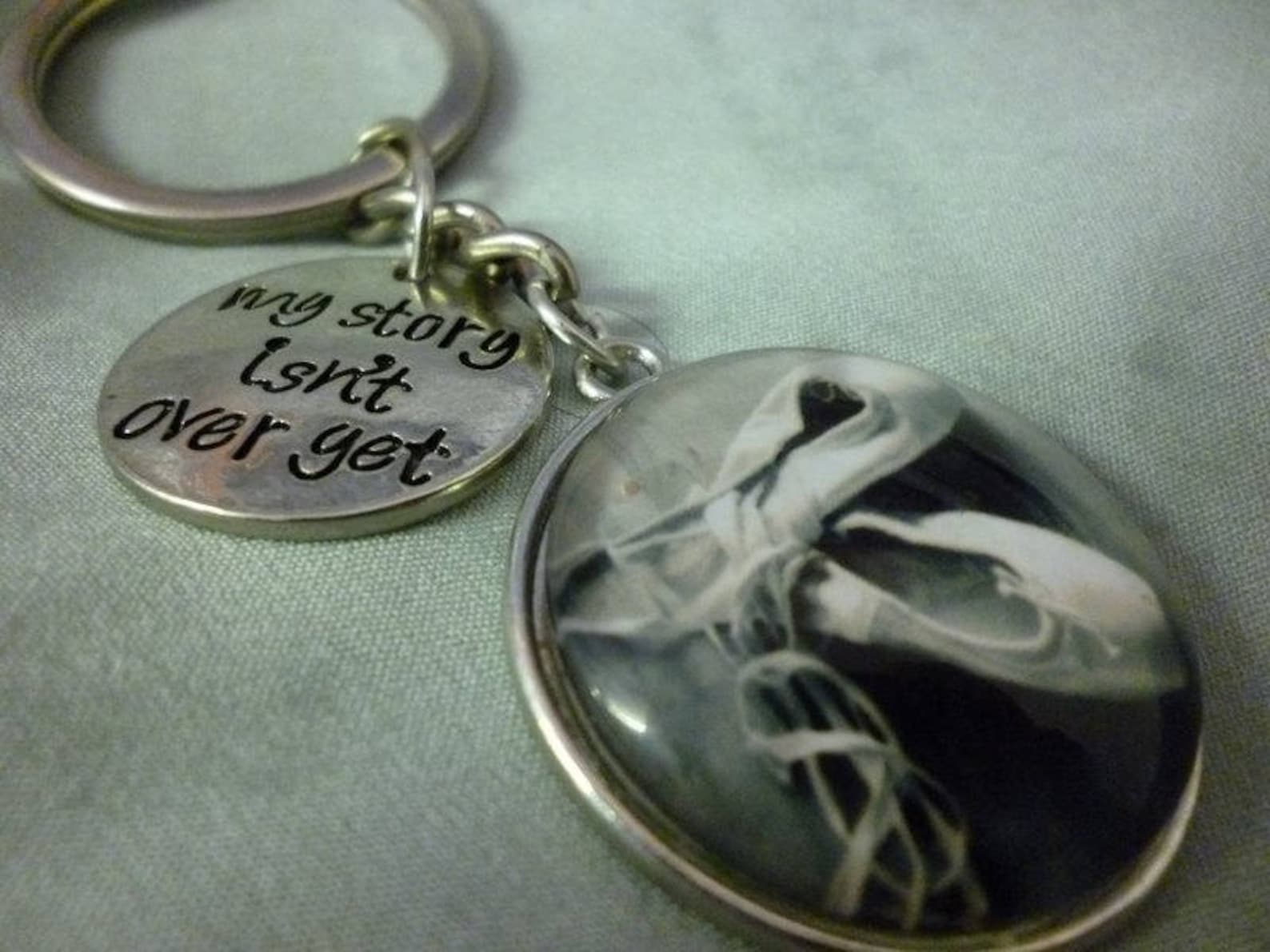 ballet dancing shoes my story isn't over keyring ballet dancing shoes my story isn't over keyring