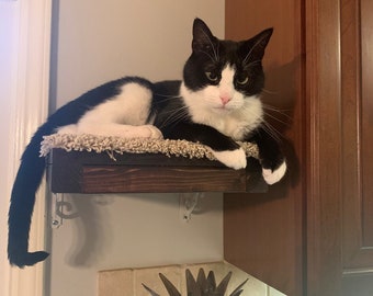 Set of 3 - One Square, One Rectangle and One Corner Cat Shelves with Carpet