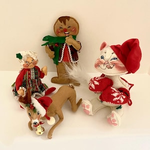 Annalee Christmas doll Lot