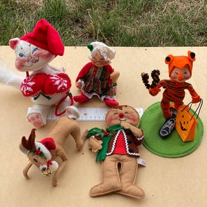 Vintage Annalee Dolls Lot Annalee Halloween Annalee Christmas