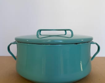 Vintage Dansk Kobenstyle 3 Qt Blue Enameled Pan Dutch Oven Made in Vintage Dansk Kobenstyle 3 Qt Blue Enameled Pan Dutch Oven Made in