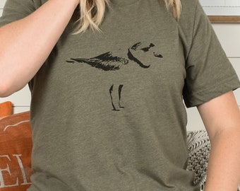 Piping Plover T-Shirt, Gift for Birdwatcher, Birder Shirt, Birding T-shirt, Bird Gift