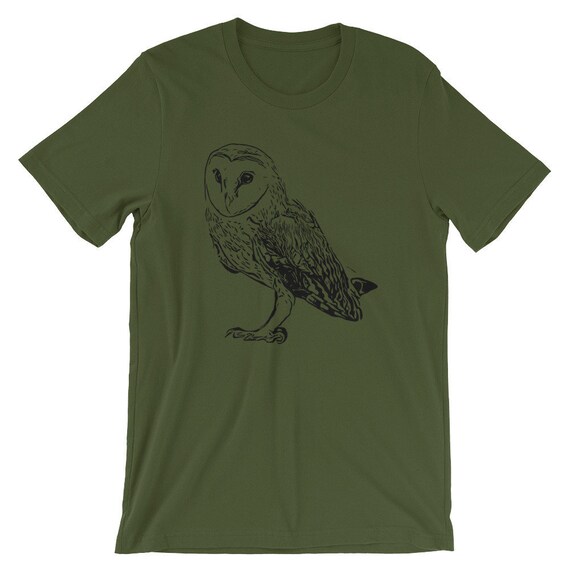 Barn Owl T Shirt Etsy