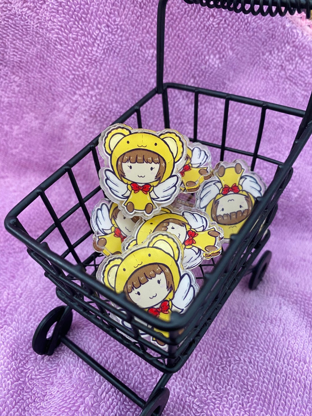 Magical Girl Acrylic Pin Etsy