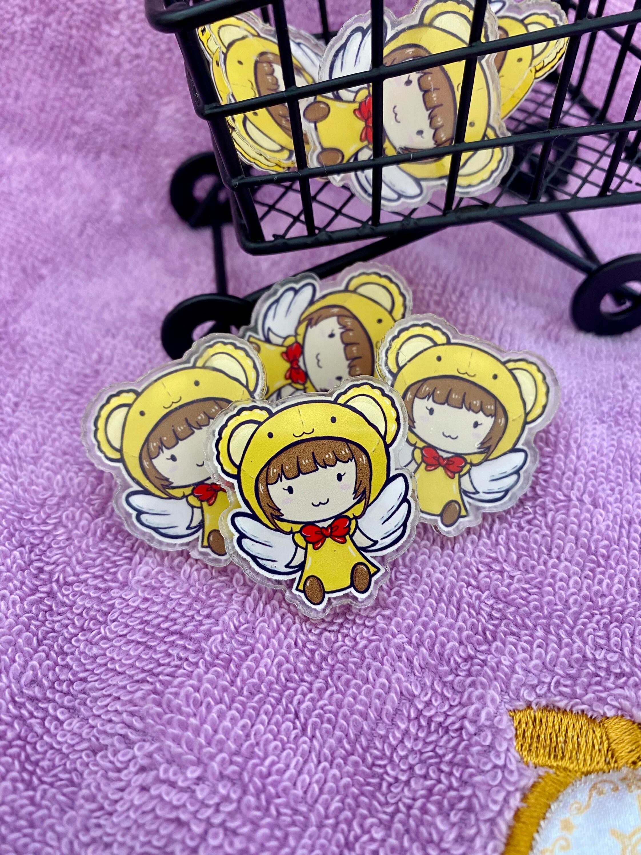 Magical Girl Acrylic Pin Etsy