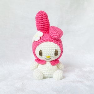 DIGITAL DOWNLOAD Crochet Amigurumi Pattern: Japanese Pink Bunny Character image 2