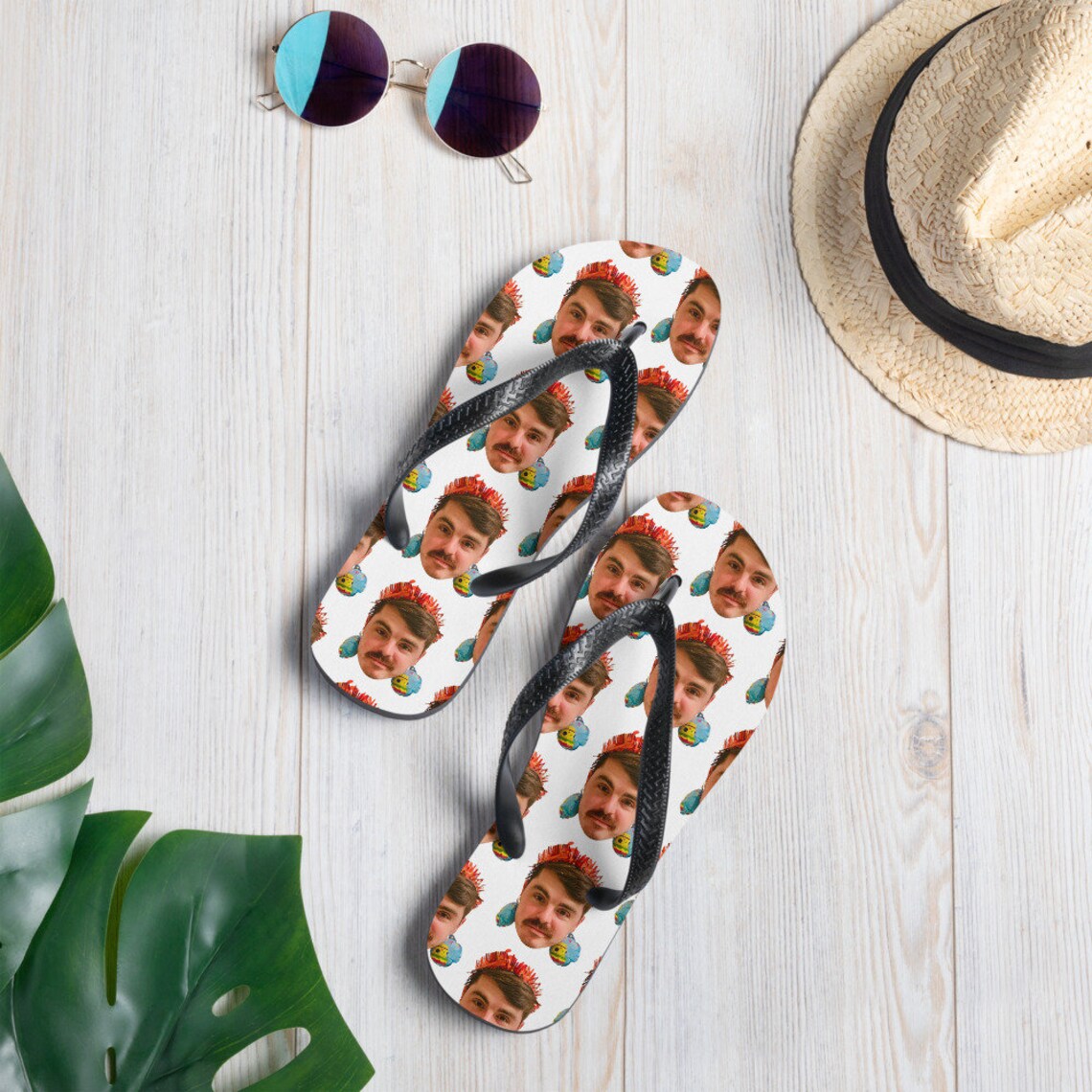 face flip flops