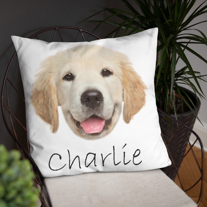 Custom Dog Face Pillow Pet Photo Pillow Personalized Dog Etsy