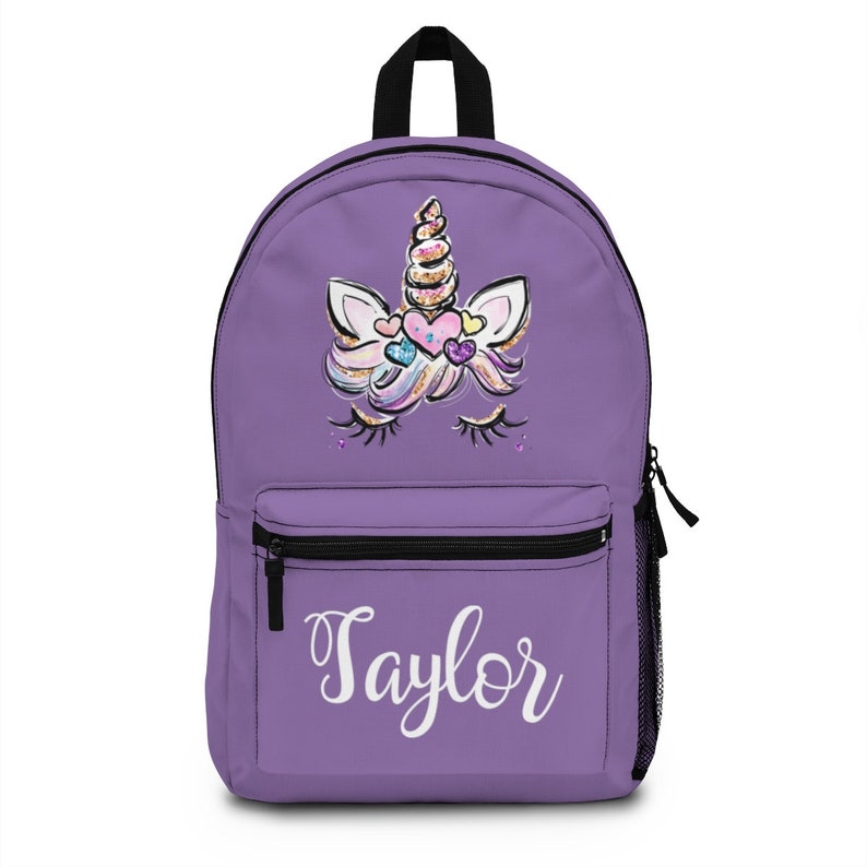 Custom Unicorn Backpack Personalized Unicorn School Bag Etsy