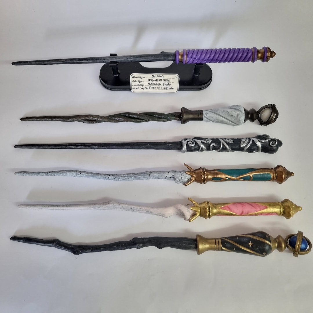 Hogwarts Legacy Inspired Custom Wands With Stand Etsy