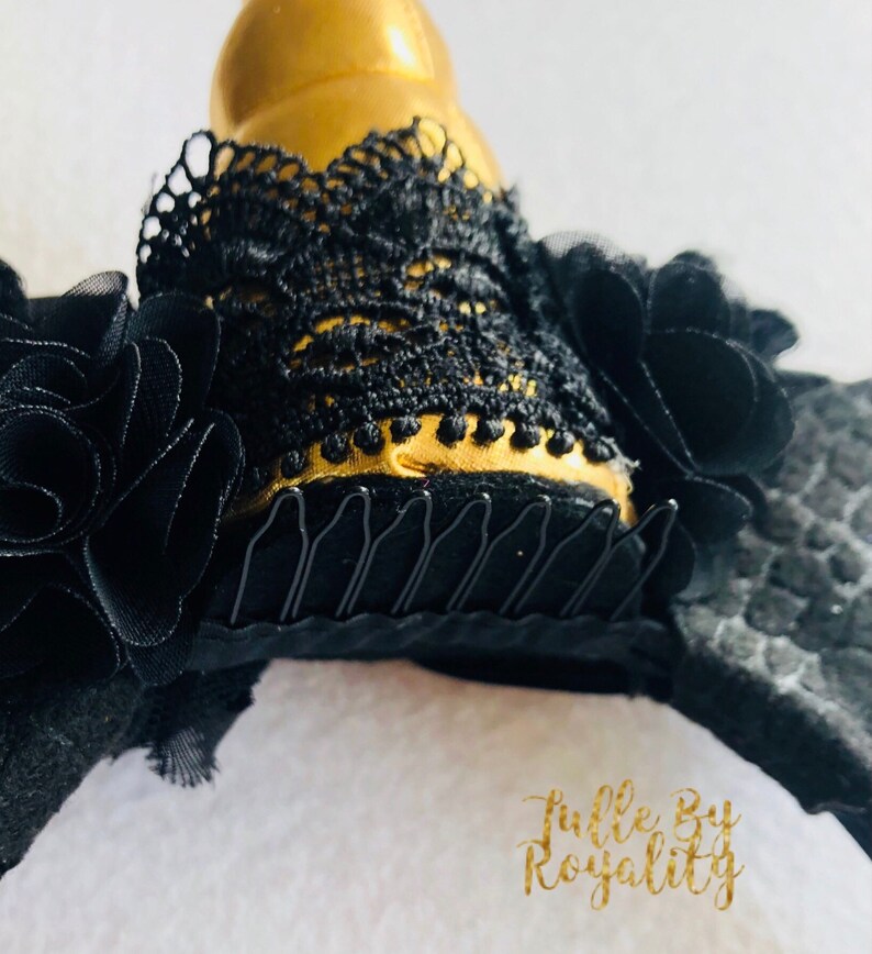 Black Unicorn headband Etsy