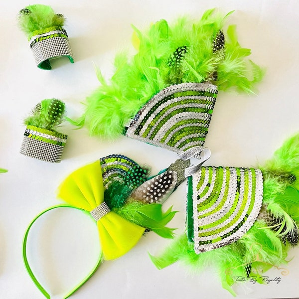 Caribbean Carnival outfit Accessories For Wrist Accessories for Shoulder wings for Carnival Personalize Your Colors