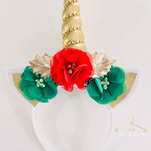 Unicorn Christmas Headband