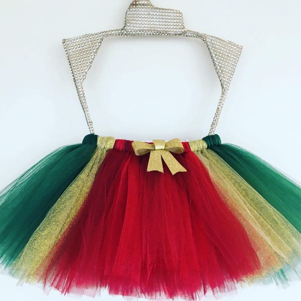 Christmas Tutu - Holiday Tutu - Red and Green Tutu