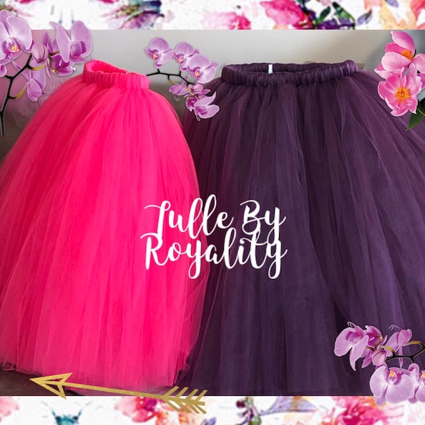 Long Tutu for Flower Girl Tutu For Wedding Princess Tutu for Birthday Party Outfit Ankle Length Tutu with Customized Colors