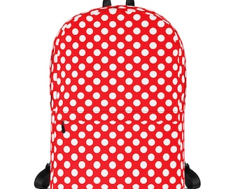 polka dot backpack etsy