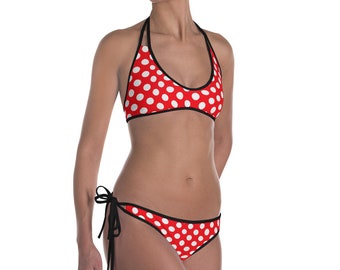 minnie mouse two piece bathing suit