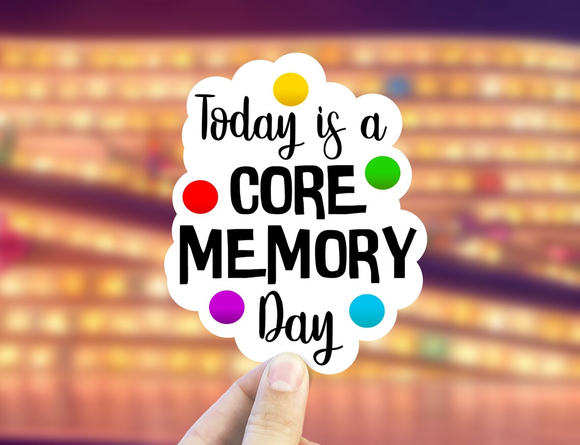 Inside Out Pixar Sticker Core Memory Day Disney Sticker Etsy