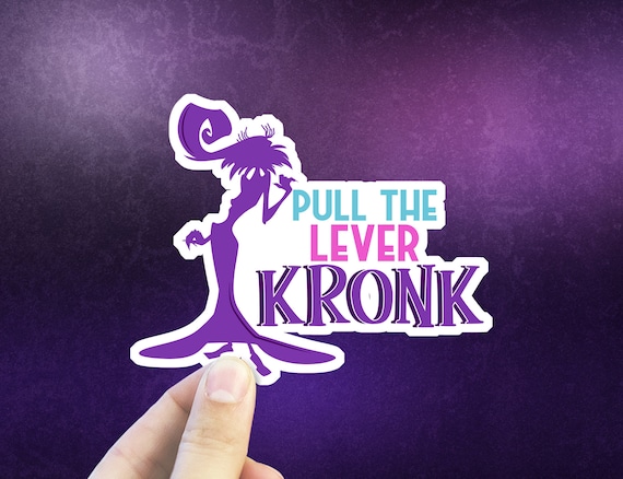 Kronk Sticker Disney Vinyl Decal Yzma Sticker The Emperor/'s New Groove Sticker Pull the Lever Disney Funny Sticker Kuzco Pacha