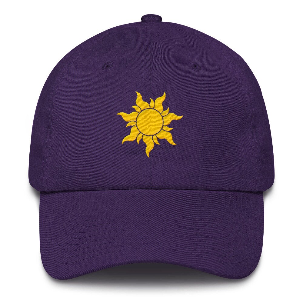 Tangled Hat Dad Cap Rapunzel Sun Purple 