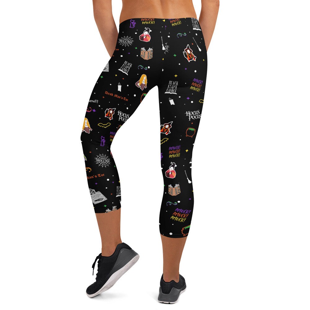 Hocus Pocus Capri Leggings Disney Leggings Hocus Pocus Etsy