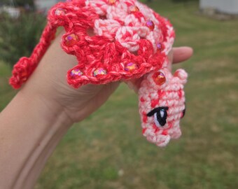 Beaded Pocket Dragon-Peppermint Swirl