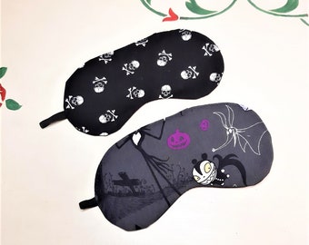 Wolf, Eye cover, Night mask, Sleep, skull, Jack, grey, flower, fashion, care, travel, accessory, comfort, Christmas, gift