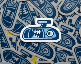 Death's Uber - Grim Reaper Death Skull Illustration Sticker