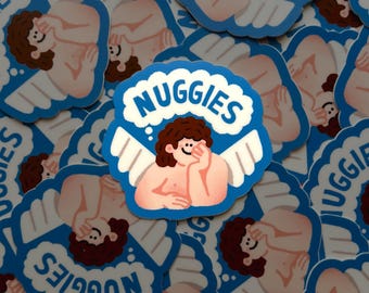 Nuggets Angel - Illustration Sticker | Chicken Nuggets | Food and Snacks | Midnight Snack