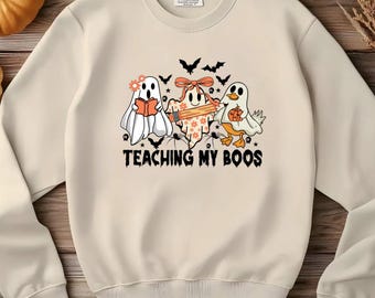 Teaching My Boos PNG | Teacher Ghost Halloween Design (Digital Download)