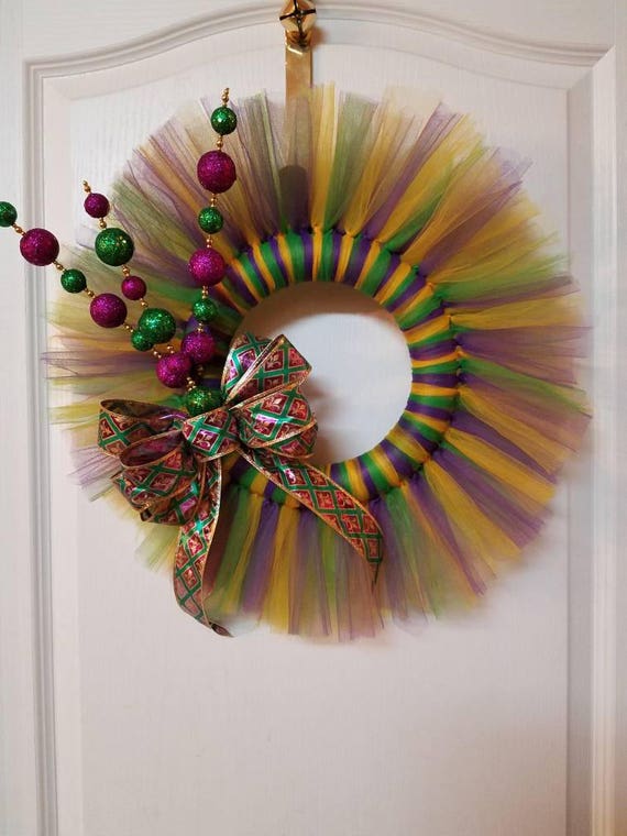 etsy mardi gras wreath
