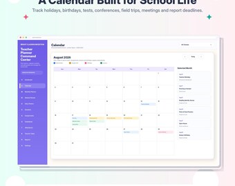 Teacher Planner Command Center, Offline HTML Gradebook, Attendance, Lesson Planner and Academic Calendar