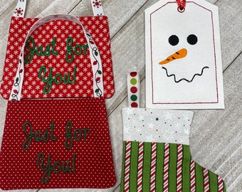 Christmas Gift Card Holder Purse Snowman Stocking