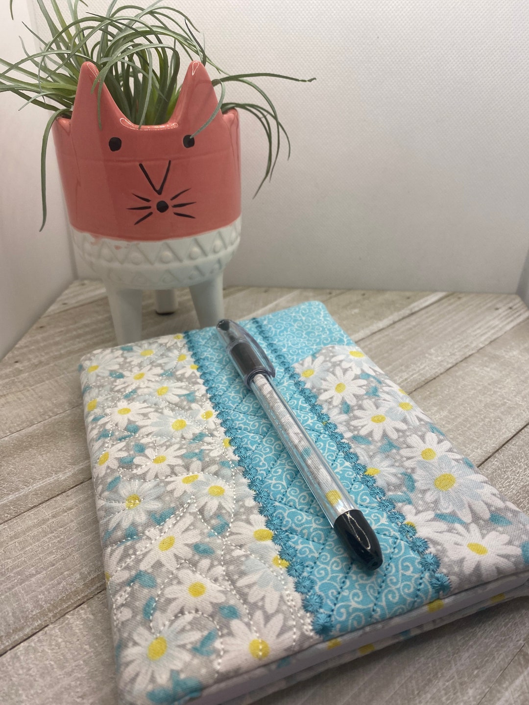 Quilted Notebook Cover Cloth Notebook Cover Handmade Notebook Etsy