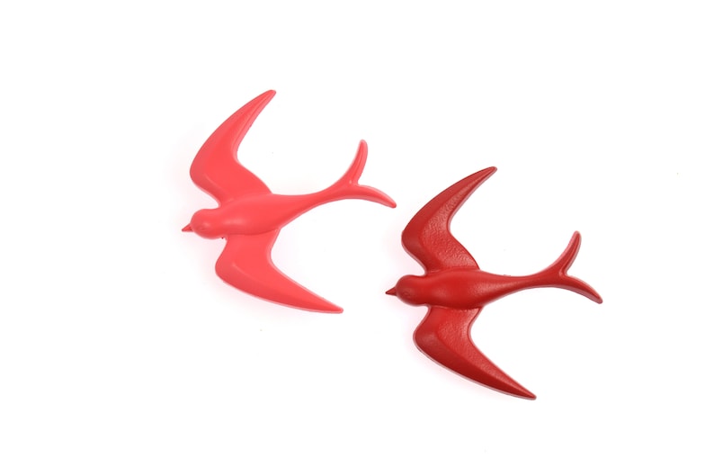 Handmade and Handpainted Vintage Inspired Swallow Bird Brooch