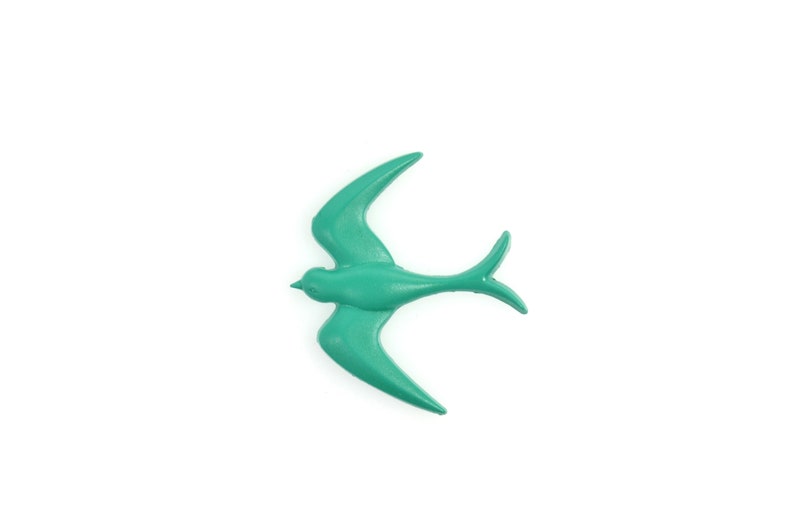 Handmade and Handpainted Vintage Inspired Swallow Bird Brooch