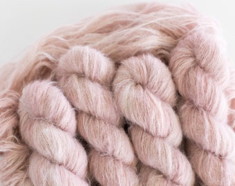 Brushed Suri Alpaca Yarn Lace Weight Yarn Shawl Yarn Fuzzy Yarn BALLET SLIPPER